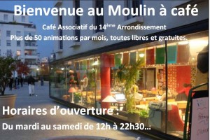 Moulin à café, café associatif