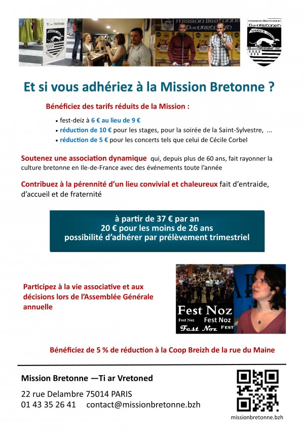 Et si vous adhériez à la Mission Bretonne ?